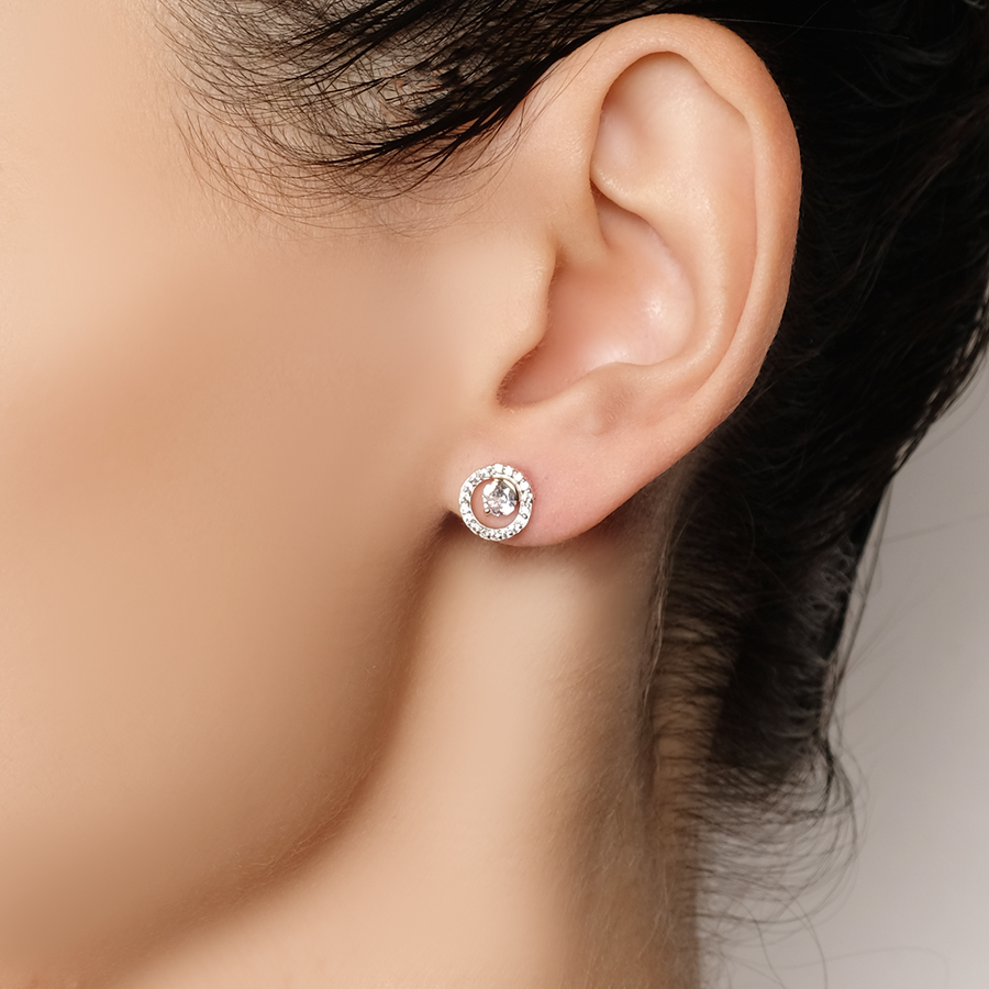 Серьги Zlato Z2-11037 золото фианит