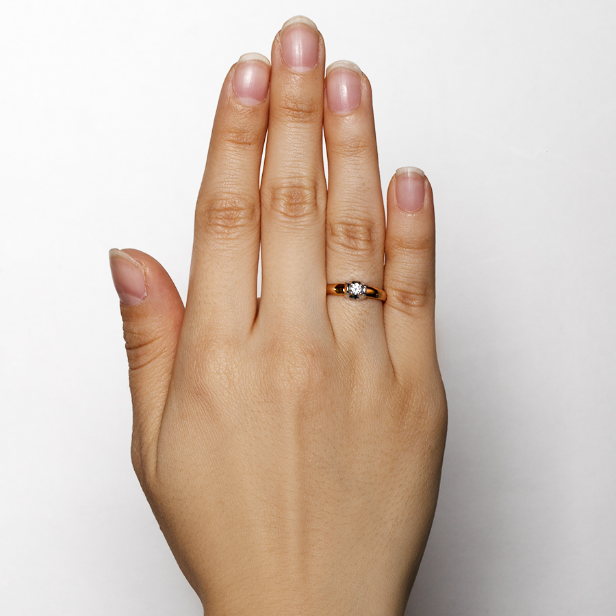 Кольцо KARATOV Т14201Б244 золото фианит