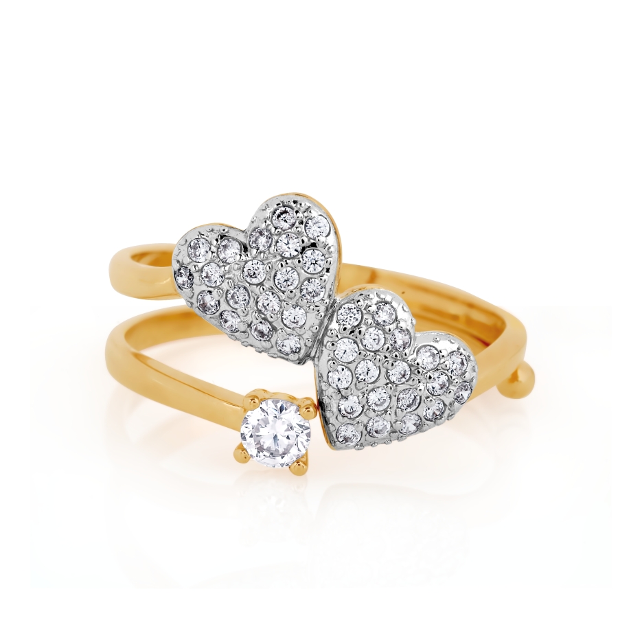 Кольцо KARATOV Т147017373 золото фианит