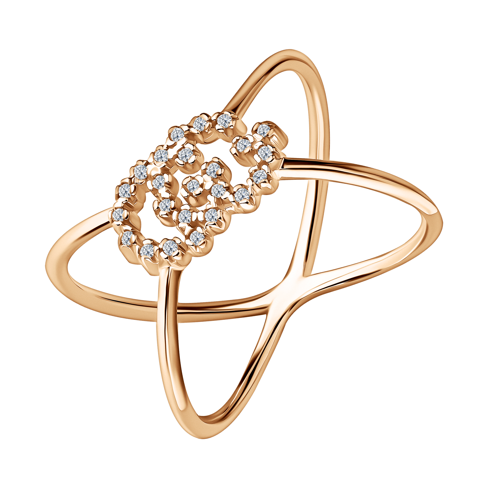 Кольцо Талант 20-02-0001-80118 золото фианит 136000 тг