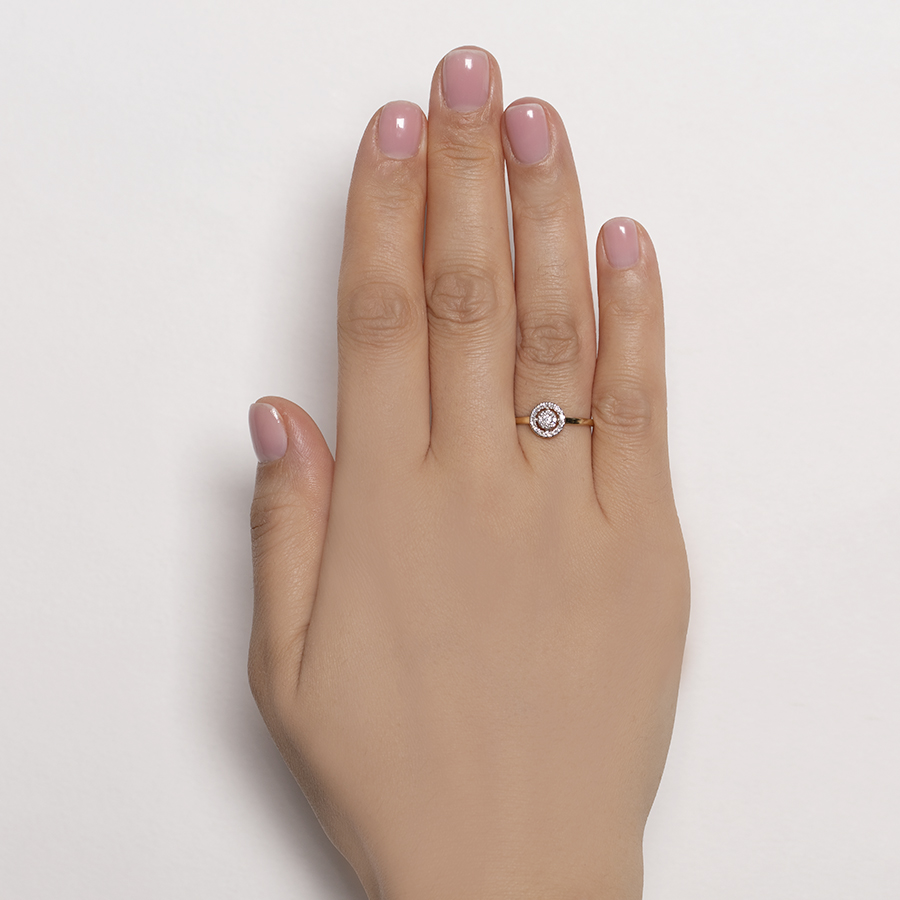 Кольцо RoseGrace 5-7111-103ИНВ-1Ж золото бриллиант