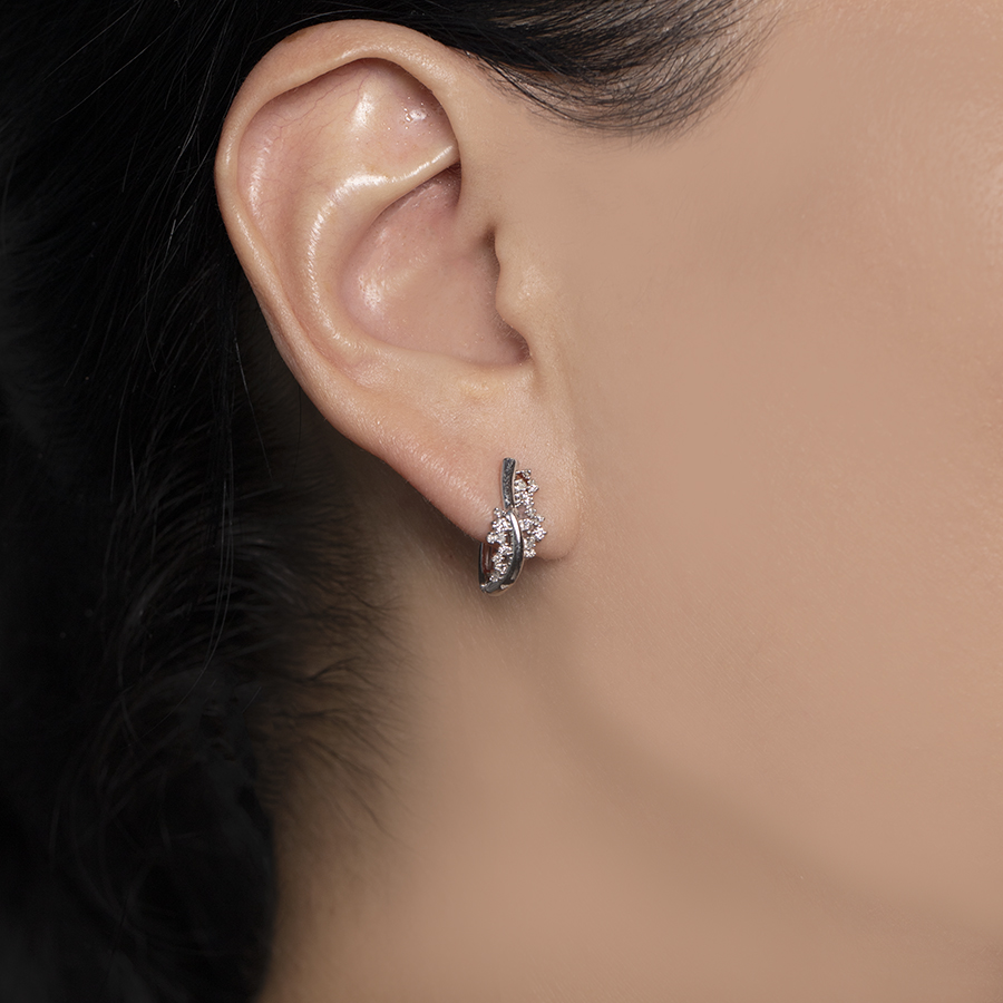 Серьги RoseGrace 5-7810-103-2Б золото бриллиант