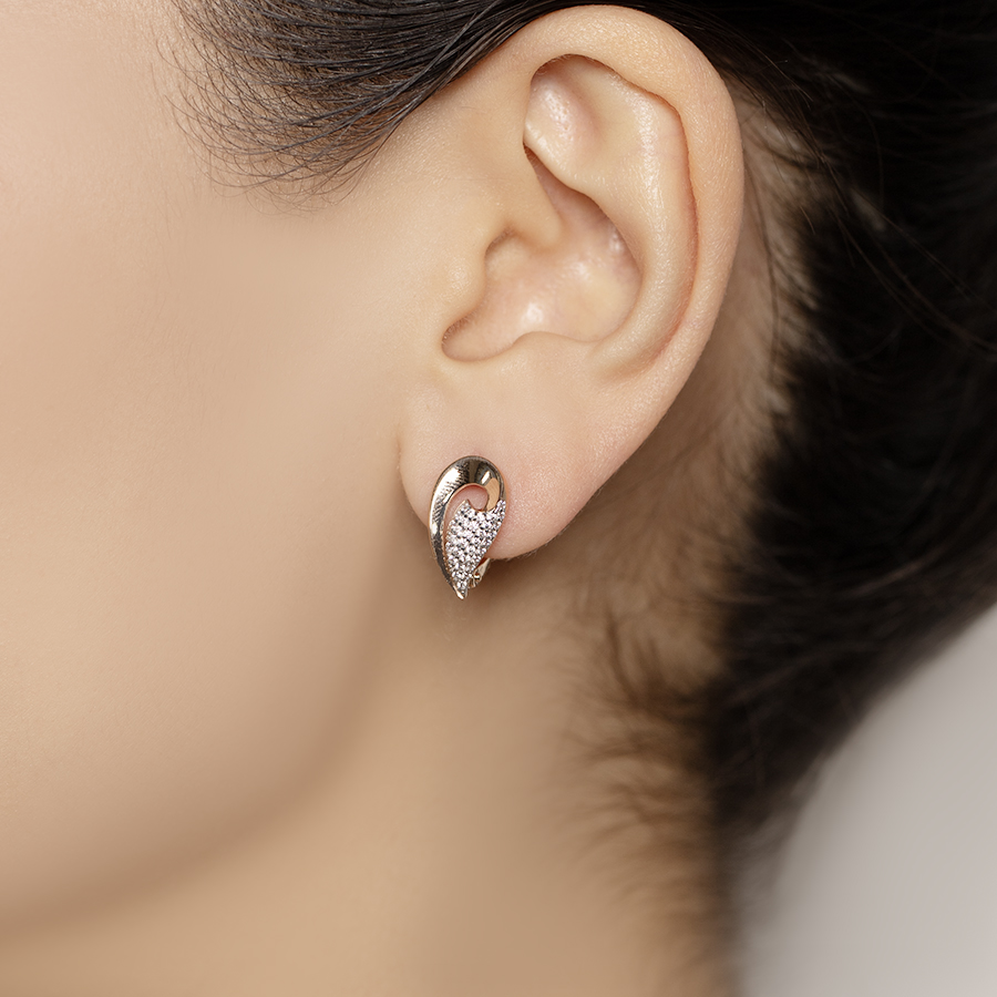 Серьги Талант 10-02-0001-24928 золото фианит