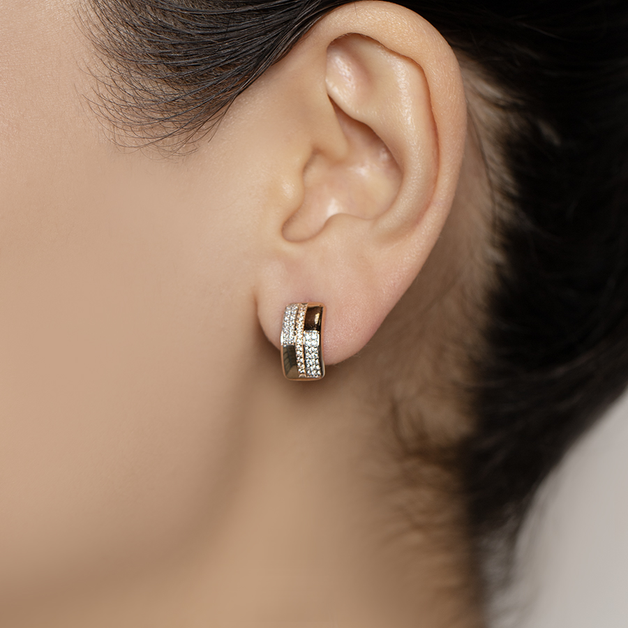 Серьги Талант 10-02-0001-23519 золото фианит