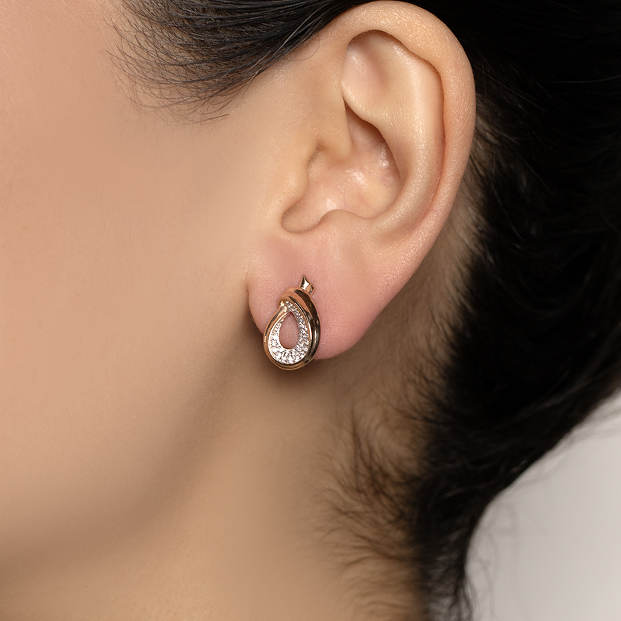 Серьги Талант 10-02-0001-24124 золото фианит