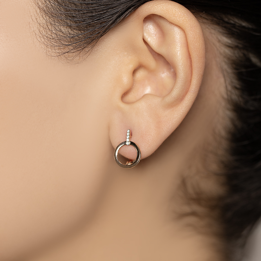 Серьги Талант 10-02-0001-11057 золото фианит