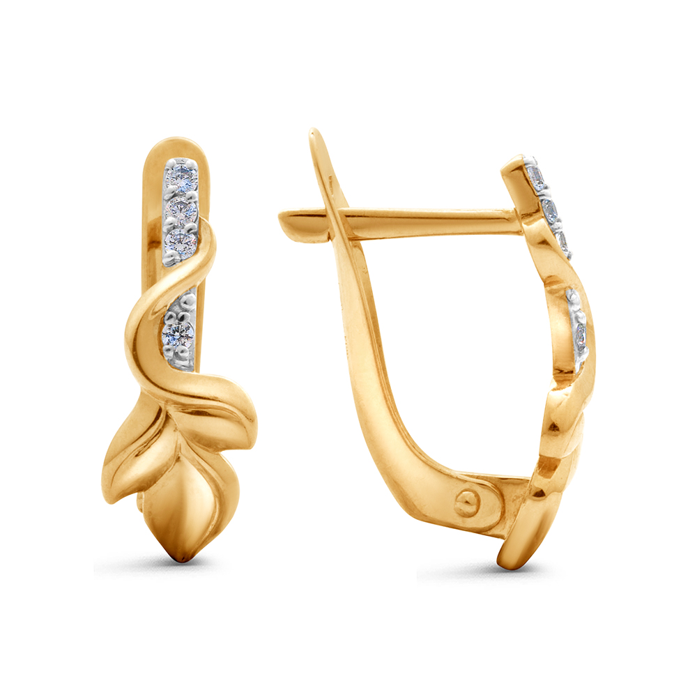 Серьги Талант 10-02-0001-12440 золото фианит